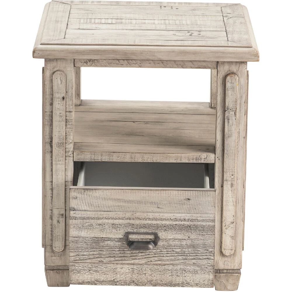 Pembroke Plantation 24 X 23 Inch Light Gray End Table 4 Pembroke Plantation 24 X 23 Inch Light Gray End Table - Image 3