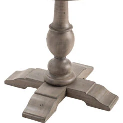 Pembroke Plantation 28 X 28 Inch Light Gray Accent Table -Crestview cvfvr8039 silo2