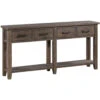 Pembroke Plantation 68 X 14 Inch Pine Console Table -Crestview cvfvr8121 lg