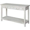 Seaside White 50 X 18 Inch White Console Table 2 Seaside White 50 X 18 Inch White Console Table -Crestview cvfzr1520 lg