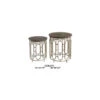 Allyson 22 X 20 Inch Side Tables, Set Of 2 -Crestview cvfzr2275 lg