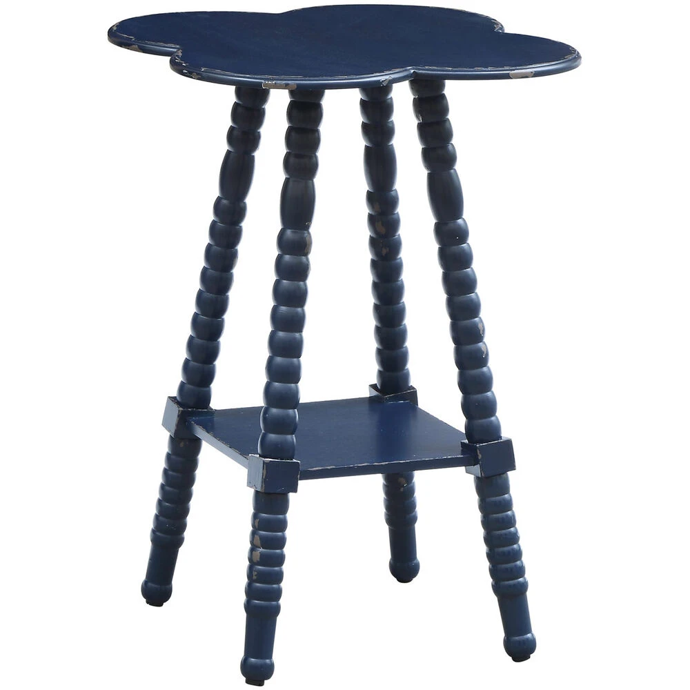 Bar Harbor 26 X 18 Inch Indigo Accent Table 3 Bar Harbor 26 X 18 Inch Indigo Accent Table