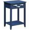 Nautical 25 X 18 Inch Accent Table -Crestview cvfzr3562 lg