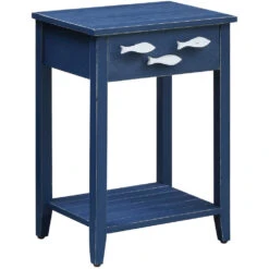 Nautical 25 X 18 Inch Accent Table