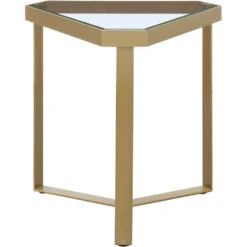 Melrose 20 X 18 Inch Gold Accent Table
