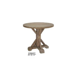 Sonoma 36 X 36 Inch Rustic Wood Accent Table