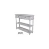 Weston 42 X 13 Inch Chalk Grey Console 1 Weston 42 X 13 Inch Chalk Grey Console -Crestview cvfzr4535 lg