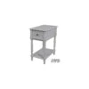 Weston 24 X 21 Inch Chalk Grey Side Table 2 Weston 24 X 21 Inch Chalk Grey Side Table -Crestview cvfzr4536 lg