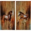Full Gallop 40 Inch Paintings, Set Of 2 2 Full Gallop 40 Inch Paintings, Set Of 2 -Crestview cvtop1955 lg