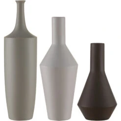 Zen 24 X 7 Inch Japanese Inspired Bottles, Set Of 3