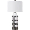 Evolution 29 Inch 150.00 Watt Black And Clear Table Lamp Portable Light -Crestview evabs1973