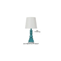 Crestview 19 Inch Blue Table Lamp Portable Light