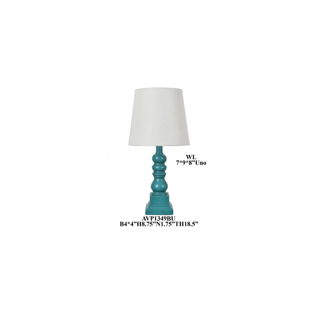 Crestview 19 Inch Blue Table Lamp Portable Light 3 Crestview 19 Inch Blue Table Lamp Portable Light