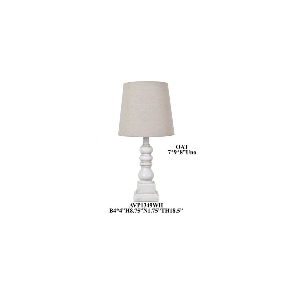 Crestview 19 Inch White Table Lamp Portable Light 3 Crestview 19 Inch White Table Lamp Portable Light