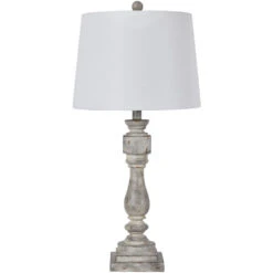 Amelia 29 Inch 150.00 Watt Gray Table Lamp Portable Light
