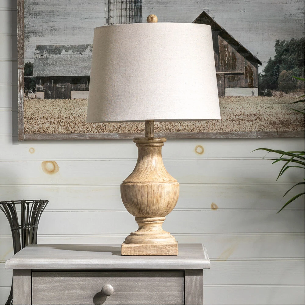 Amelia 27 Inch 100.00 Watt Brown Table Lamp Portable Light 4 Amelia 27 Inch 100.00 Watt Brown Table Lamp Portable Light - Image 2