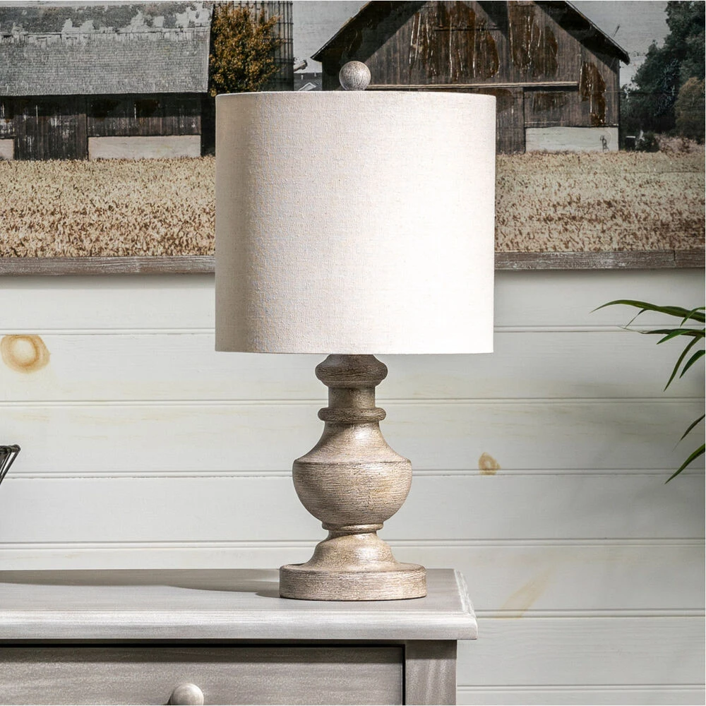 Amelia 22 Inch 100.00 Watt Brownwash Table Lamp Portable Light 4 Amelia 22 Inch 100.00 Watt Brownwash Table Lamp Portable Light - Image 2